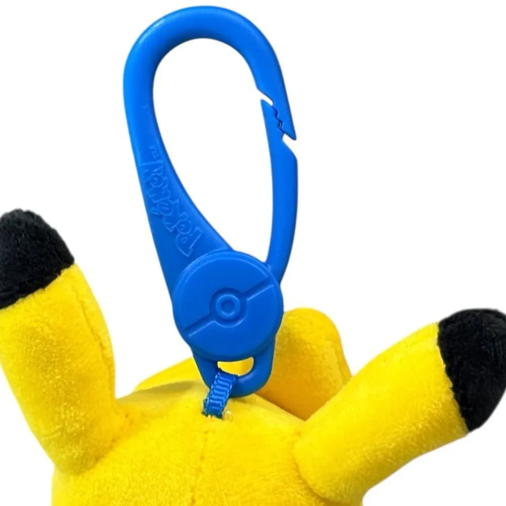 Jazwares Pokemon Pikachu Plush Backpack Keychain Kids Accessories.